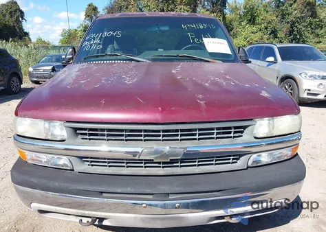 2002 Chevrolet Silverado 1500 Ls из США, поврежденный, VIN 2GCEK19T821402035
